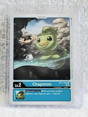 5/$20 Mint Digimon Chapmon Digi-Egg Card BT13-002 U by Bandai!!